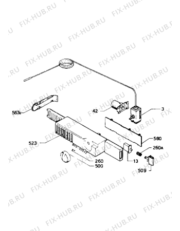 Взрыв-схема холодильника Electrolux RBE243 - Схема узла Electrical equipment